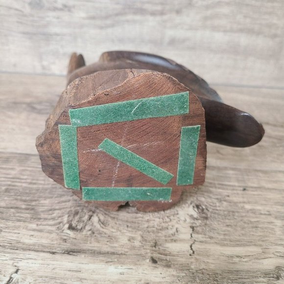 Pair (2) Solid Wood Quail Carving Ironwood Bird Figure Statue Sculpture 8.5 " - Picture 11 of 15